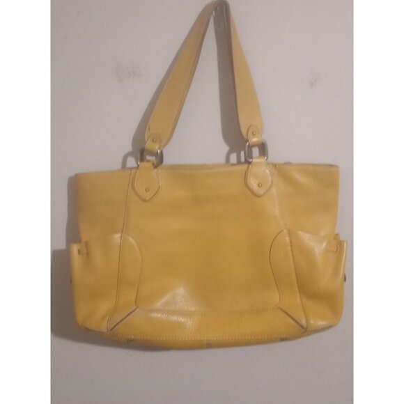Beautiful Cole Haan Tan Brown Soft Leather Shoulder Handbag w/Double Handles - Picture 6 of 11